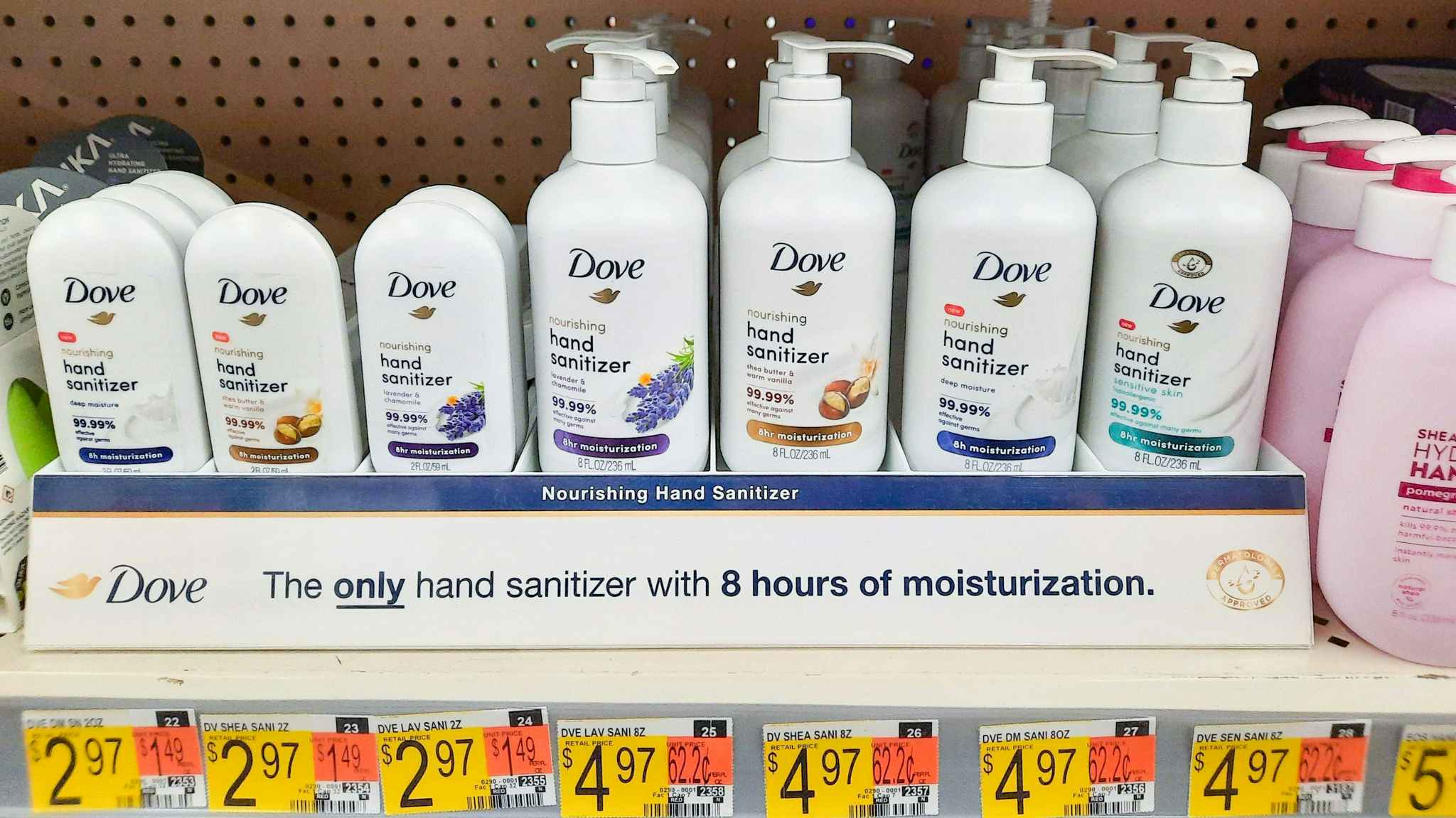Dove Hand Sanitizer at Walmart
