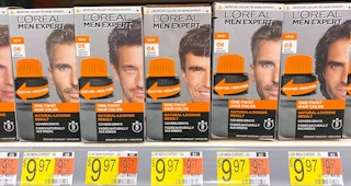 walmart loreal men expert hair color on shelf