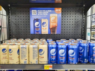 walmart nitro pepsi draft cola on display