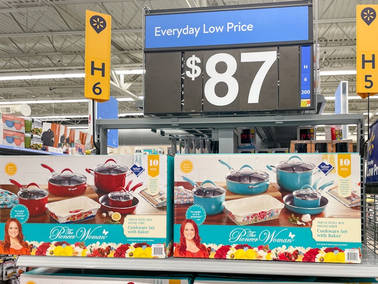 pioneer woman cookware set at walmart
