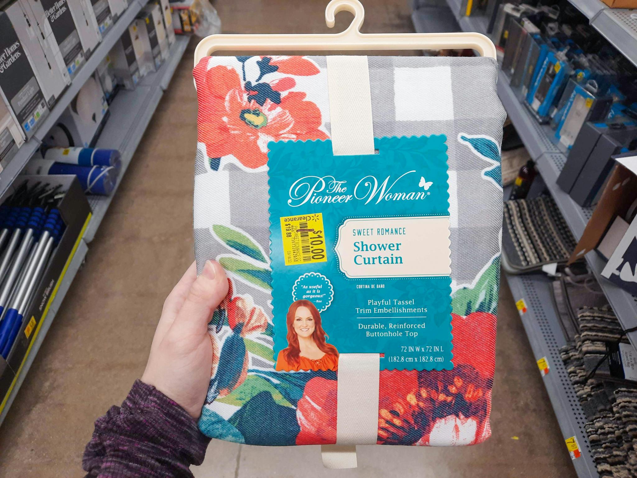 The Pioneer Woman Shower Curtain Clearance, Only 10 at Walmart The