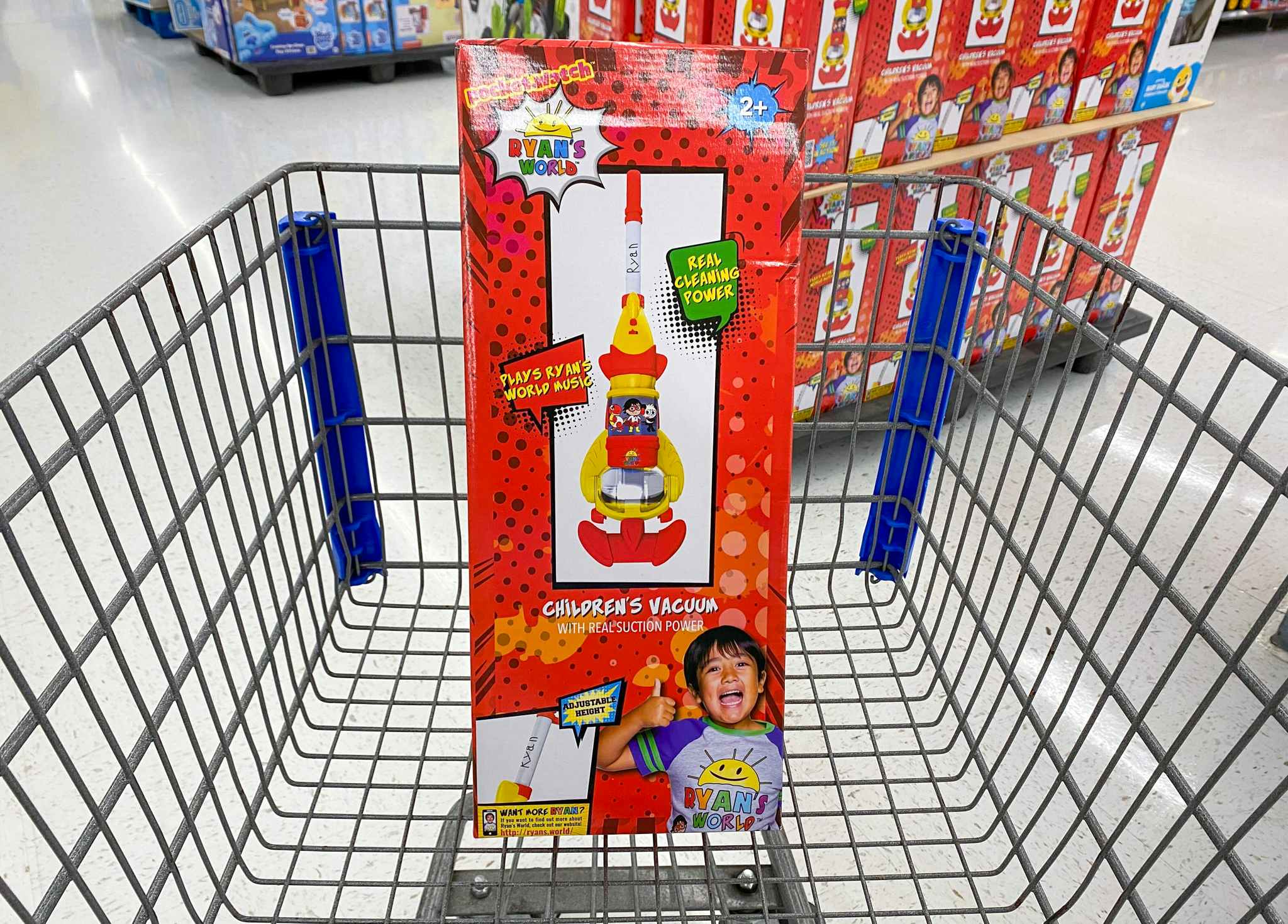 walmart ryans world toy vacuum in cart