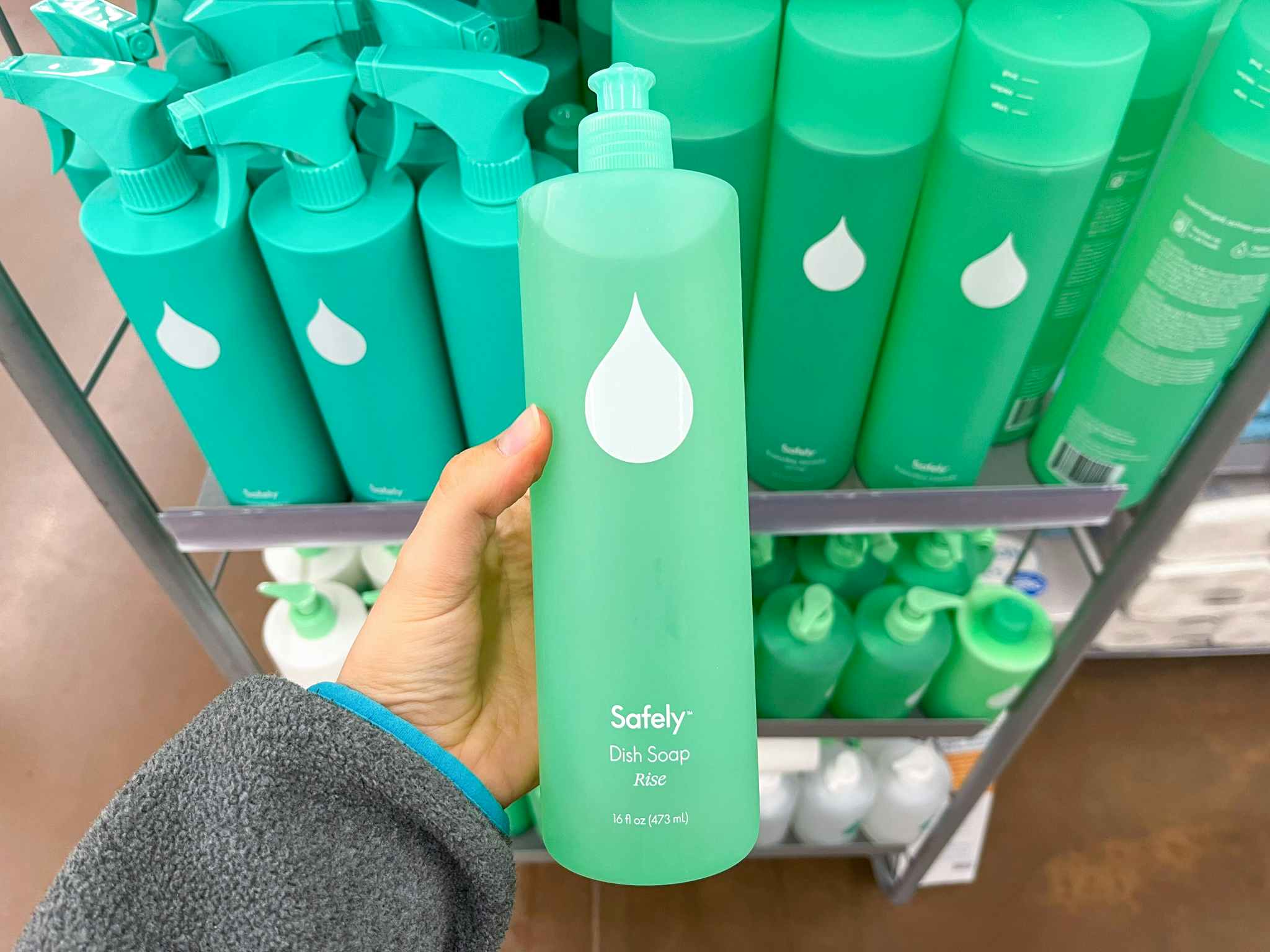 walmart safely dish soap hand holding