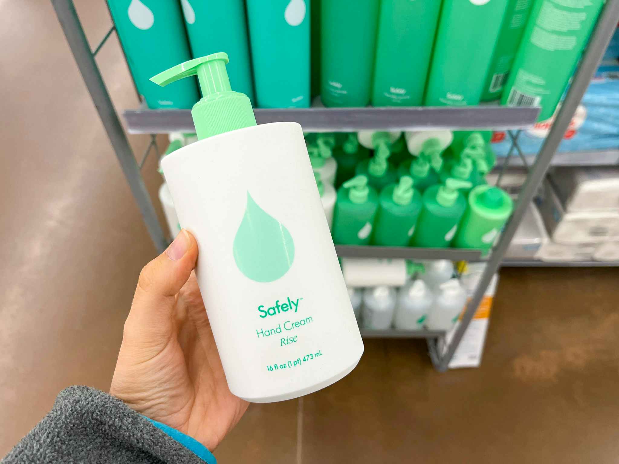 walmart safely hand cream hand holding