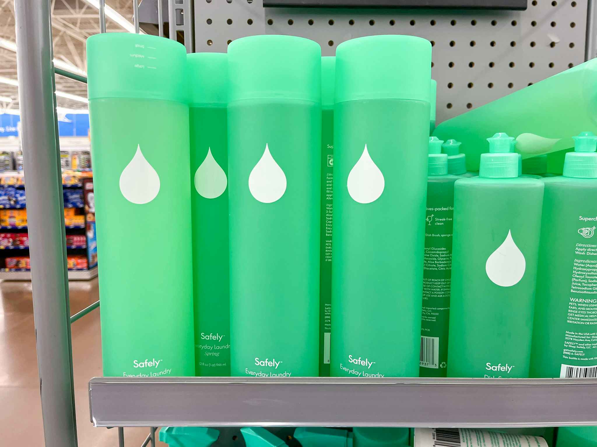 walmart safely laundry detergent on shelf