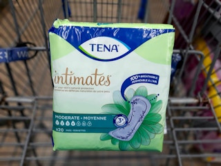 walmart tena intimates pads in cart