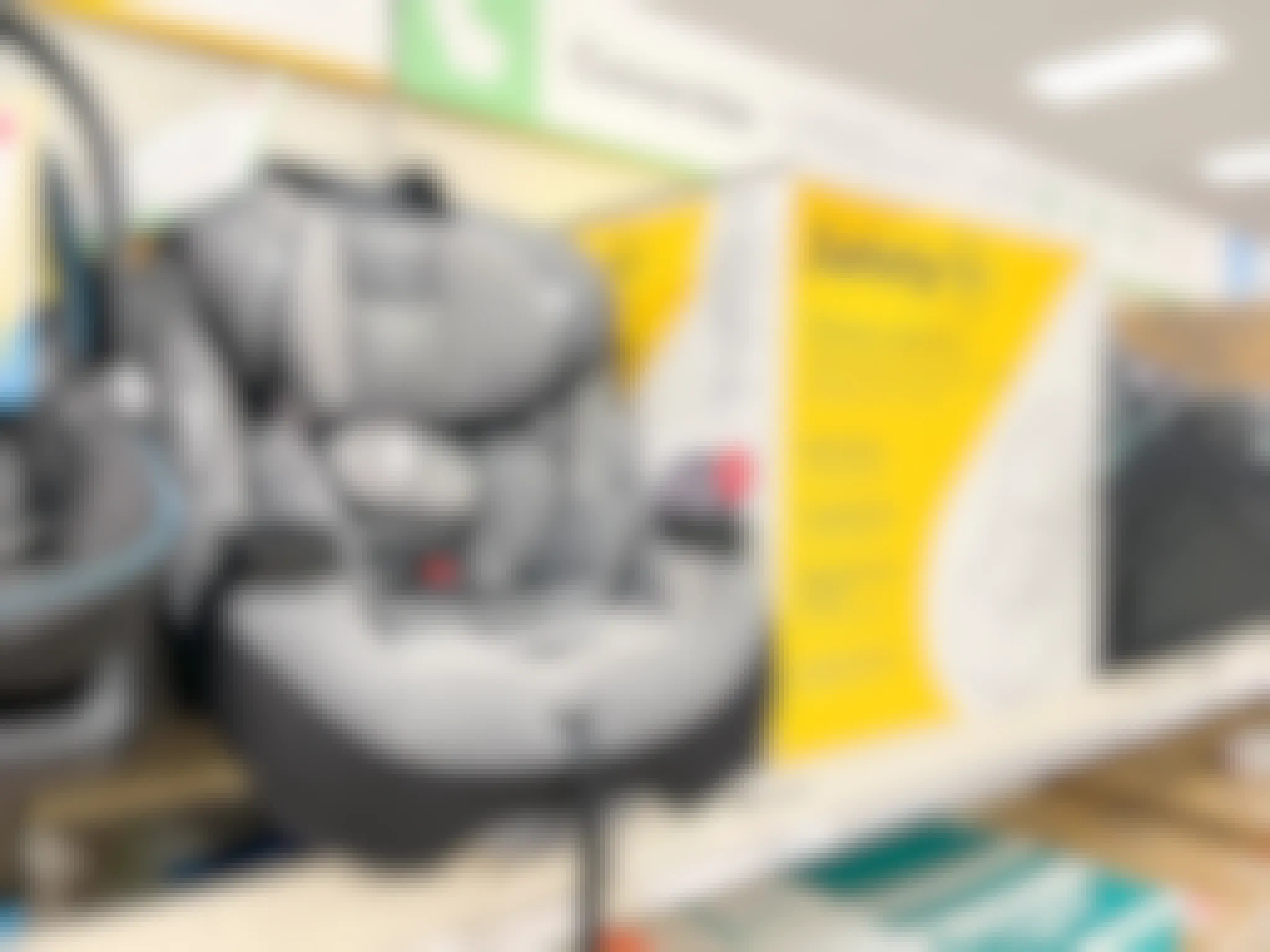 A Safety grow and go convertible car seat on the shelf at Target.
