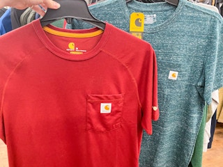 Carhartt Red Heather Green Pocket T-Shirt