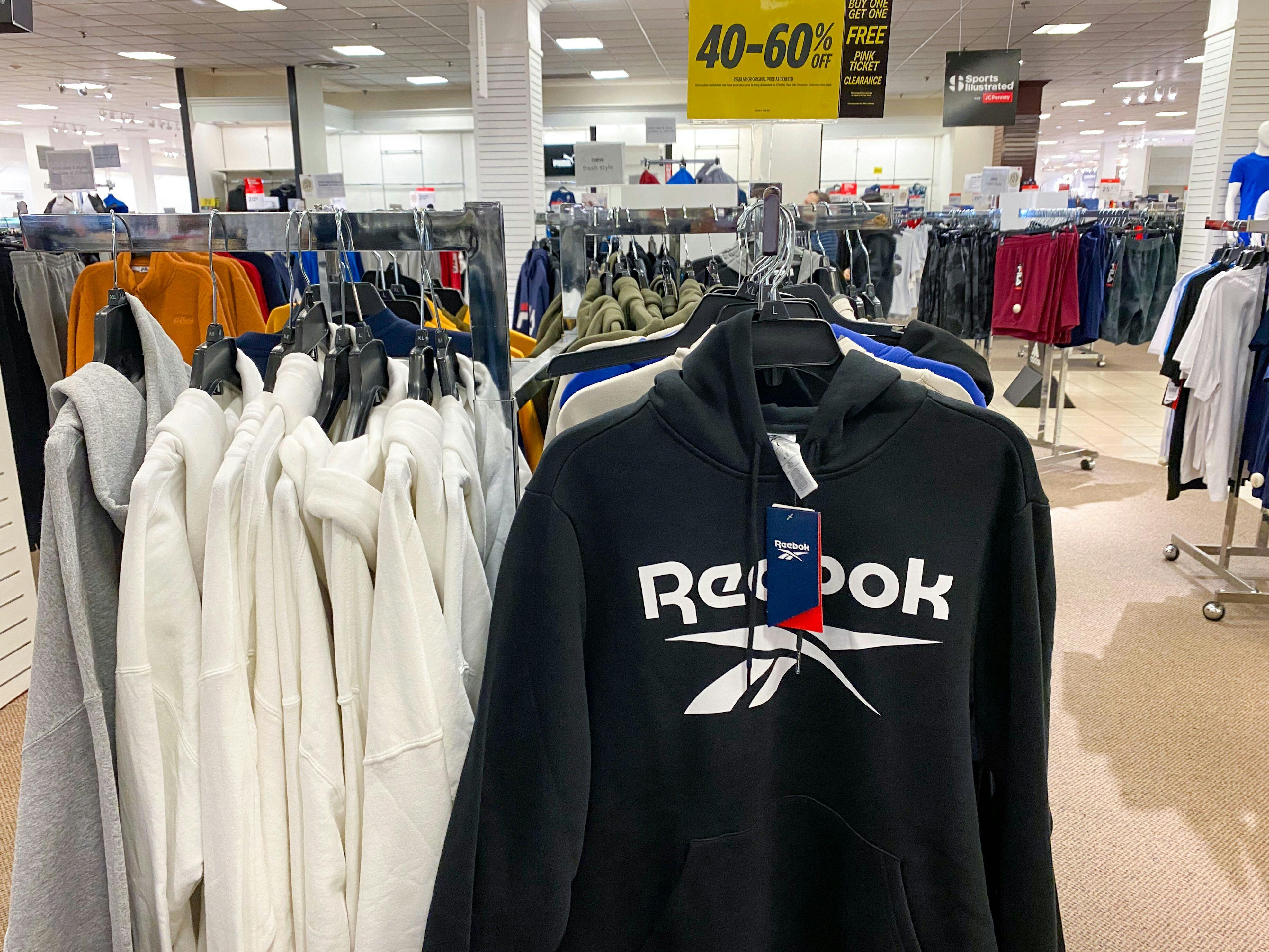 kohls reebok clothing