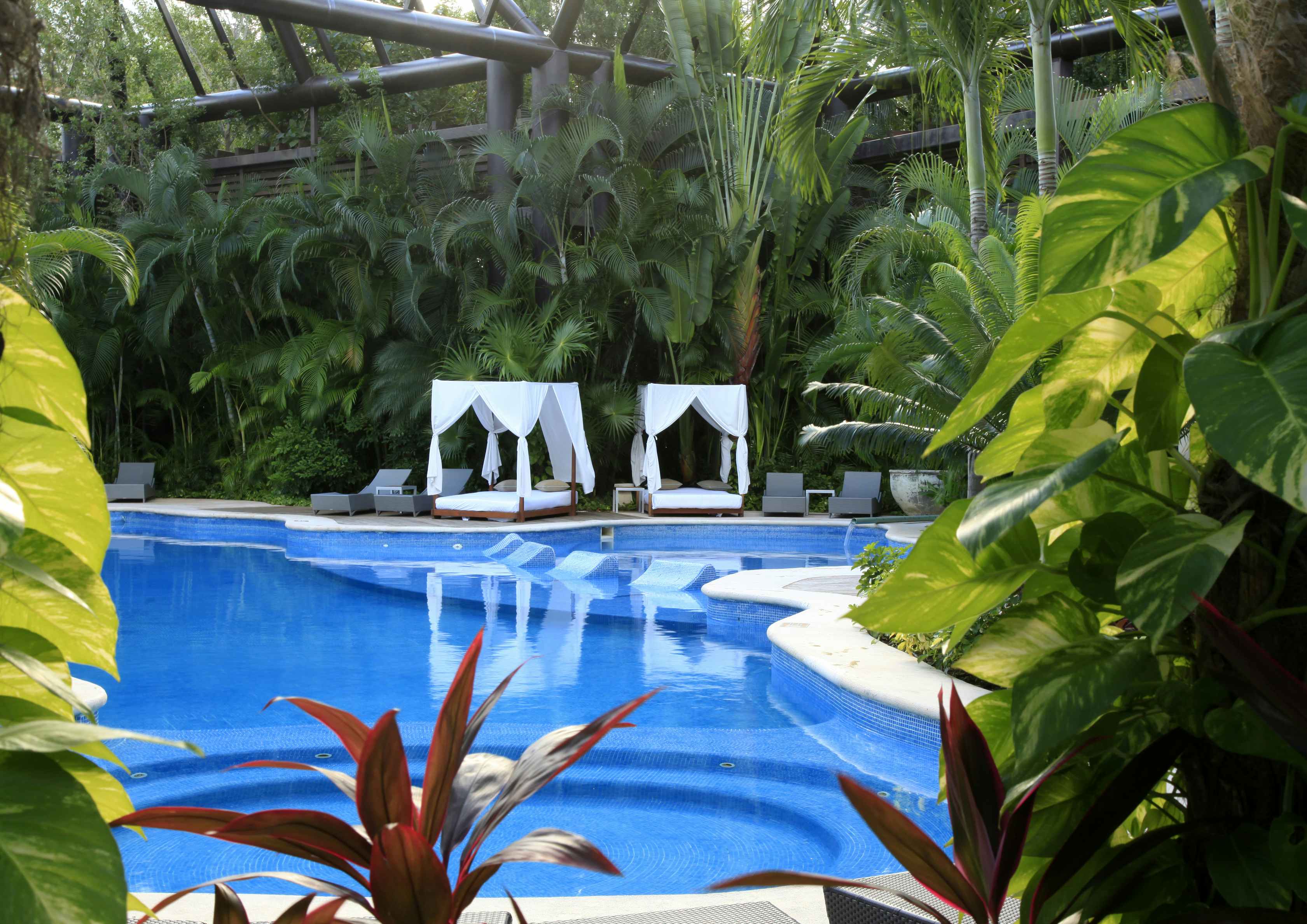 Vidanta Grand Mayan resort pool and cabanas