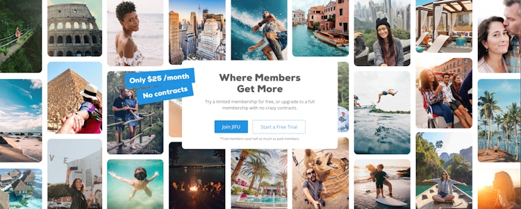 JIFU website free trial page