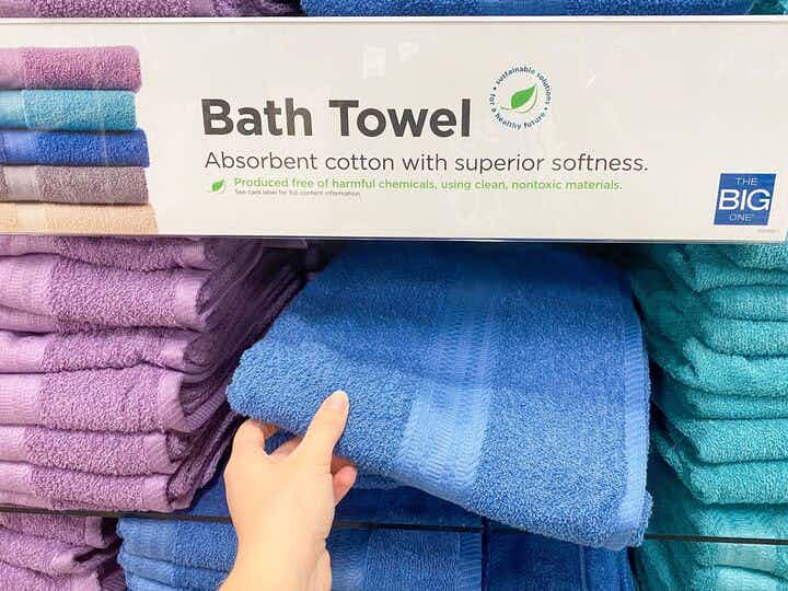 the big one bath towels on shelf at kohls