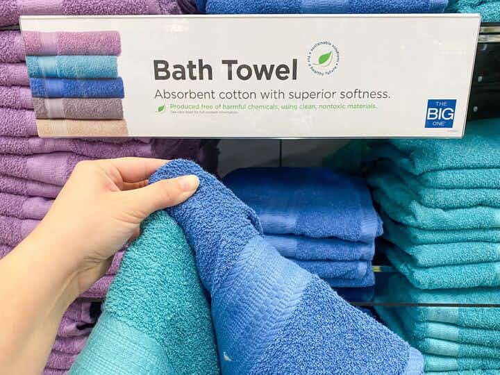 the big one bath towels on shelf at kohls