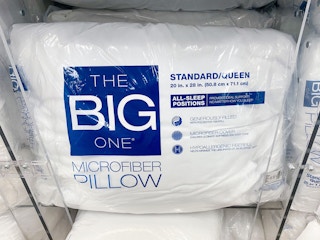 the big one microfiber standard pillow on shelf at kohls