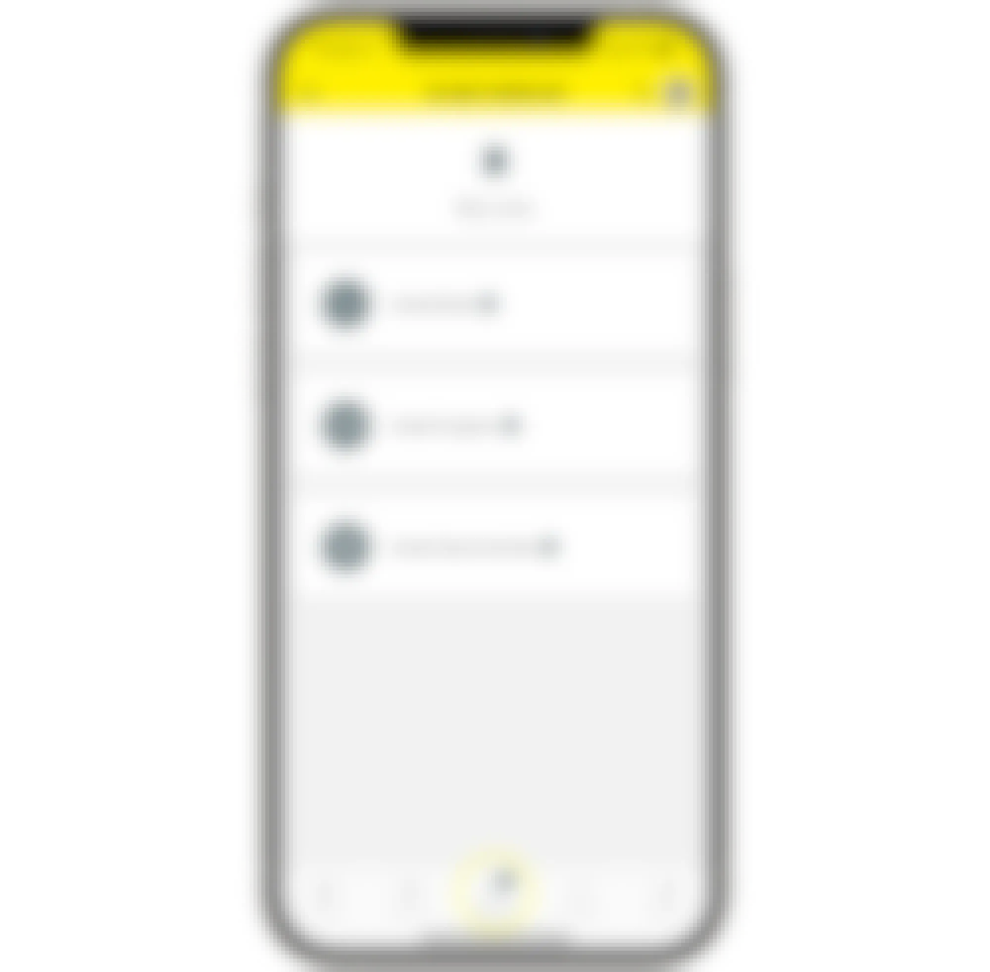 A graphic of a phone displaying the Krazy Coupon Lady mobile app's My List page.