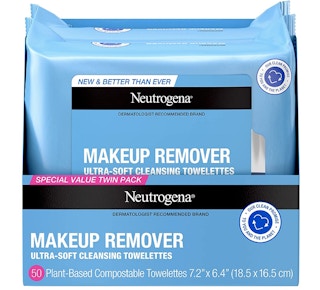 A twin pack of Neutrogena makeup wipes.