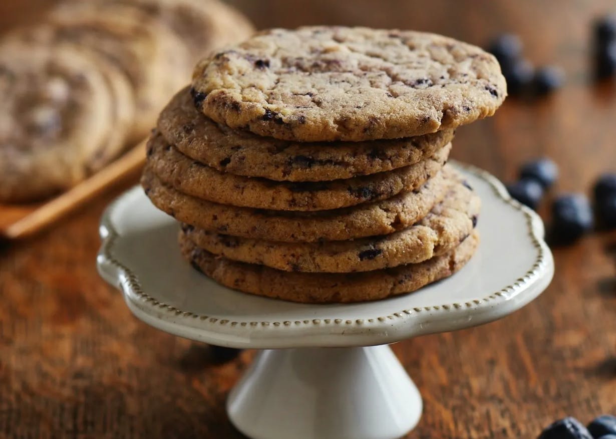 great american cookie chocolate chip cookies on a plate. taken from instagram