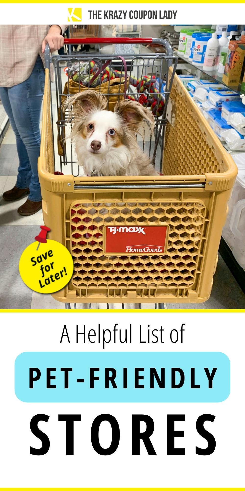 is tj maxx dog friendly