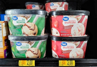 Ice Cream Clearance at Walmart