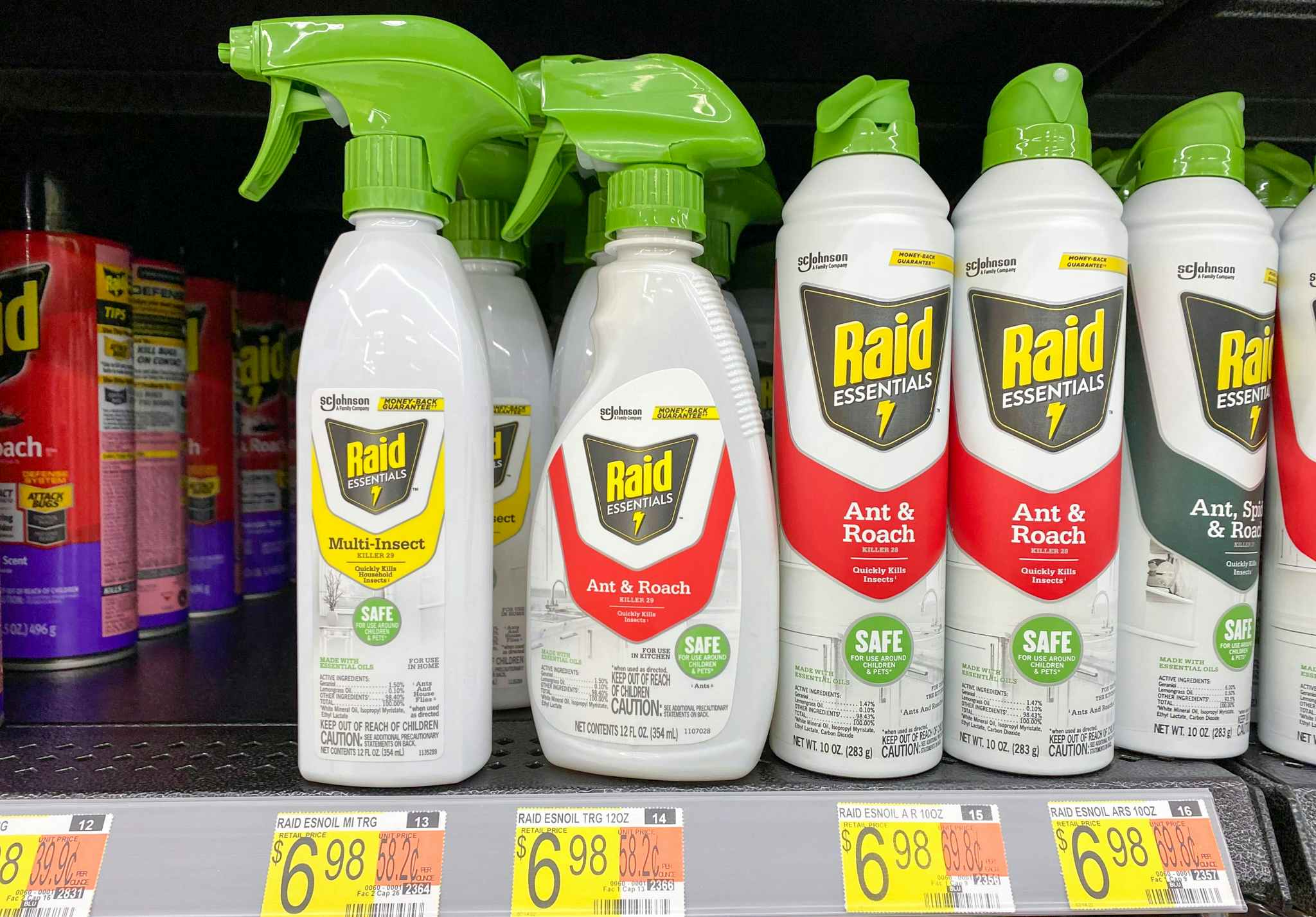 walmart raid essentials spray on shelf
