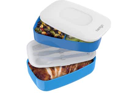 All-in-One Stackable Bento Lunch Box Container Set