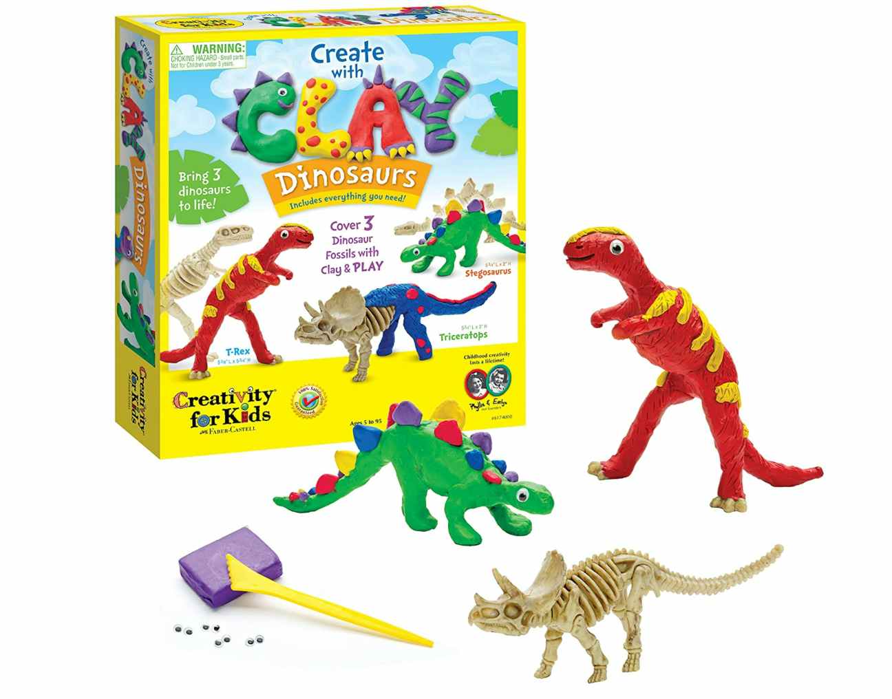 Creativity for Kids Create with Clay Dinosaurs Kit