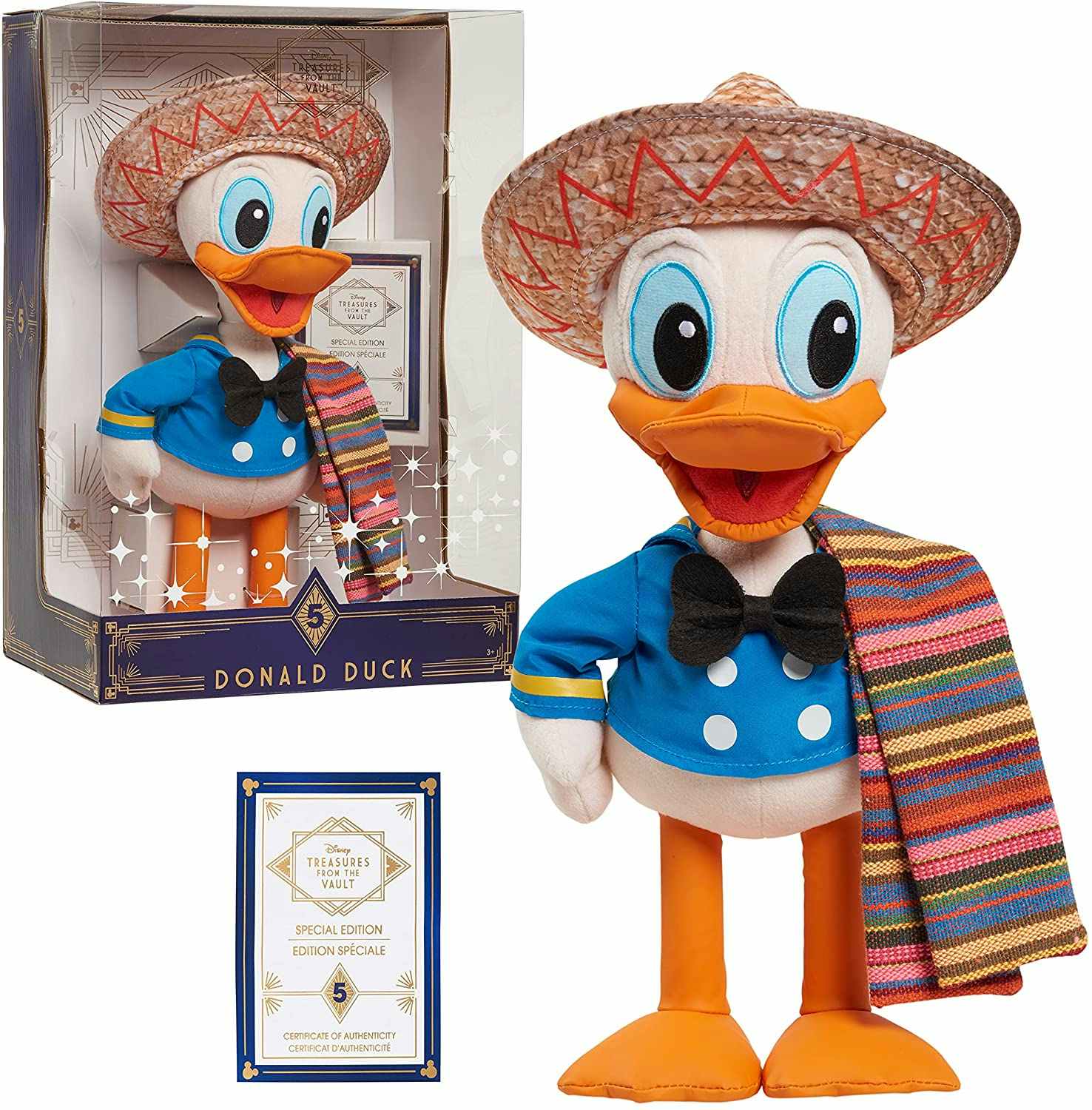 A Donald Duck Disney Treasures plush.