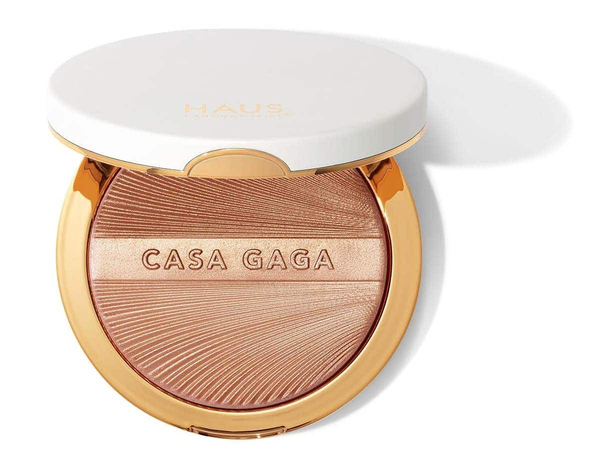 A Haus Laboratories Casa Gaga highlighter.