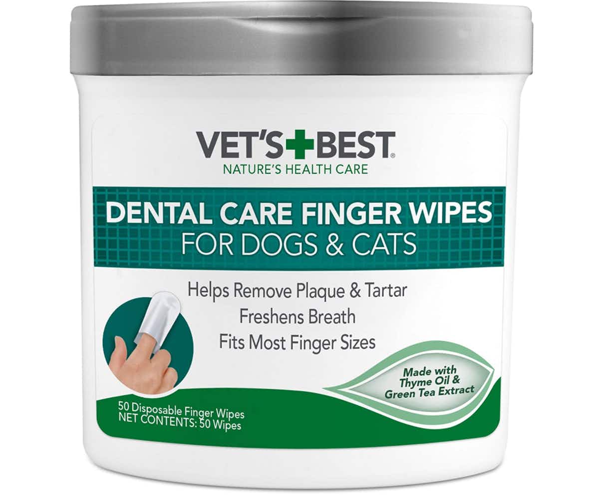 Vet's Best Dental Care Finger Wipes
