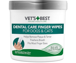 Vet's Best Dental Care Finger Wipes