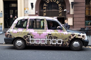 Boohoo wrapped and branded car