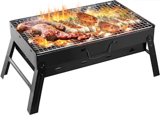 daily steals iMounTEK 17 Portable Foldable Tabletop Charcoal Barbecue Grill lifestyle image 2022