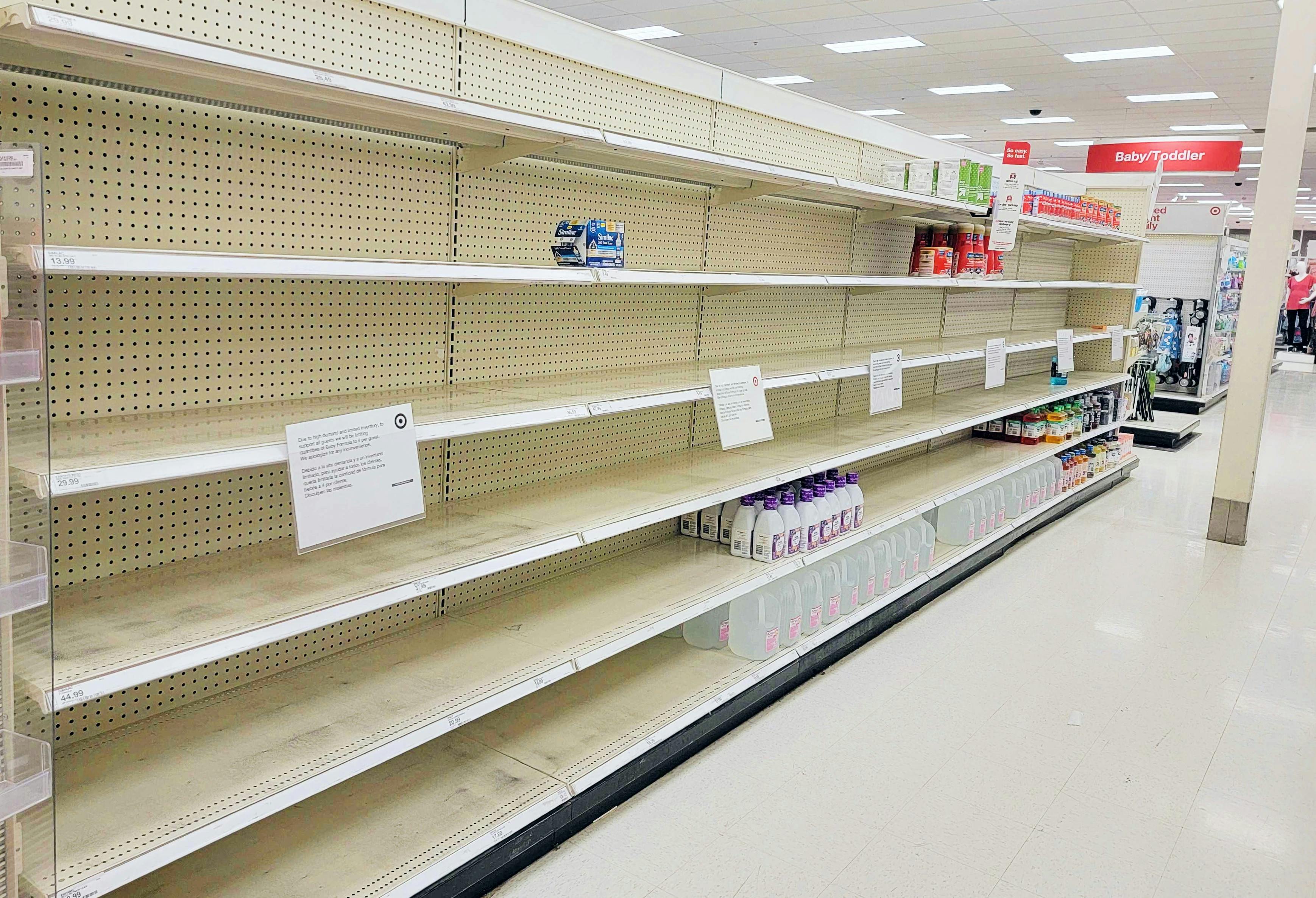 Baby formula in target