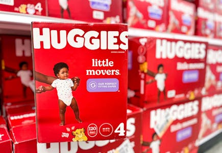 2 Huggies Diapers + Up & Up Baby Wipes