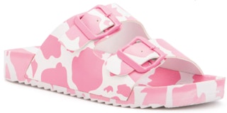 kohls Olivia Miller Moo Pink Girls' Slide Sandals stock image 2022