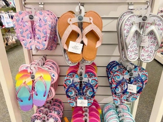 kohls girls sandals on hangers