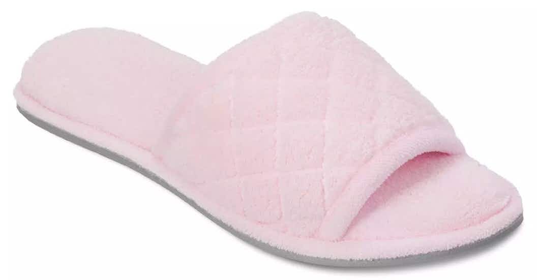 kohls-slippers-dearfoams-pink-slide-2022-1