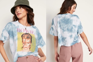 Licensed Rock Star Graphic Cropped T-Shirt