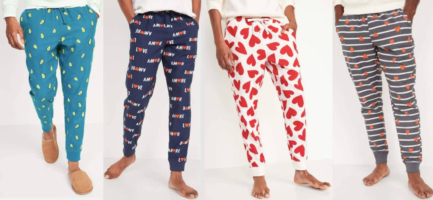 Matching Printed Flannel Jogger Pajama Pants