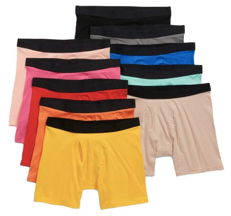 old navy Soft-Washed Boxer-Briefs Underwear 10-Pack stock image 2022