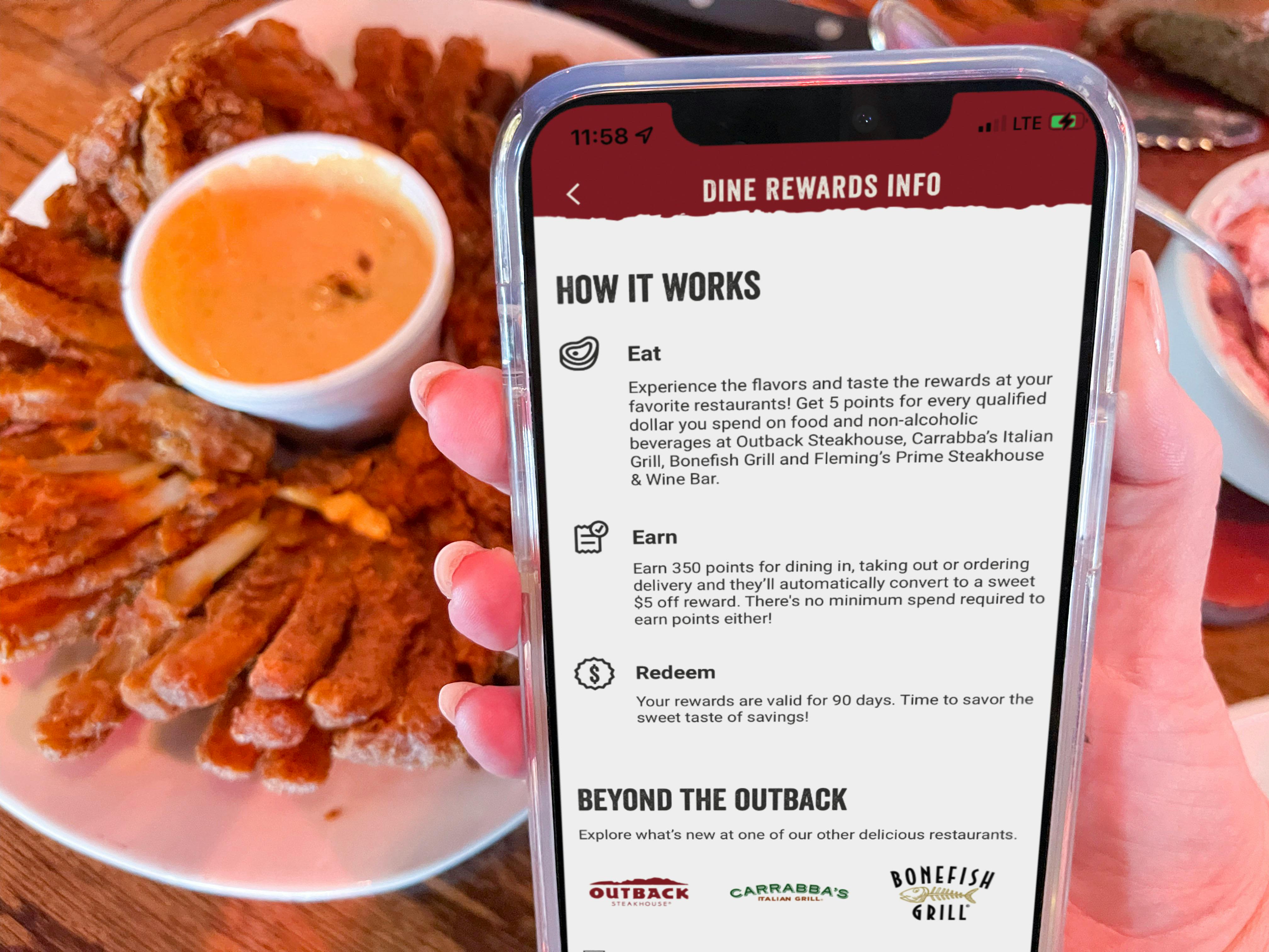 Outback deals delivery menu