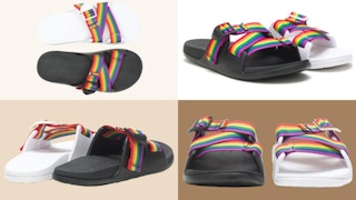rei Chaco Chillos Pride Slide Sandals - Women's stock image collage 2022