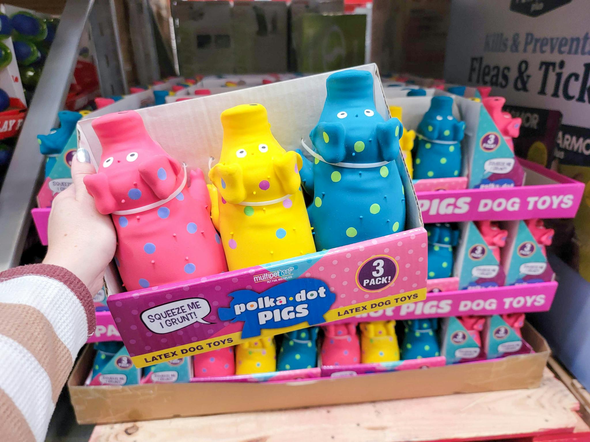 PolkaDot Pig Dog Toys 3Pack, 9.98 at Sam's Club The Krazy Coupon Lady
