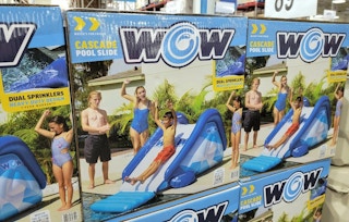 inflatable pool slide