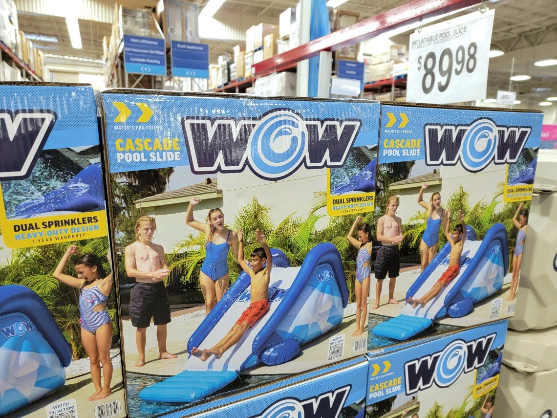 WOW Sports Inflatable Cascade Pool Slide, Only 89.98 at Sam's Club