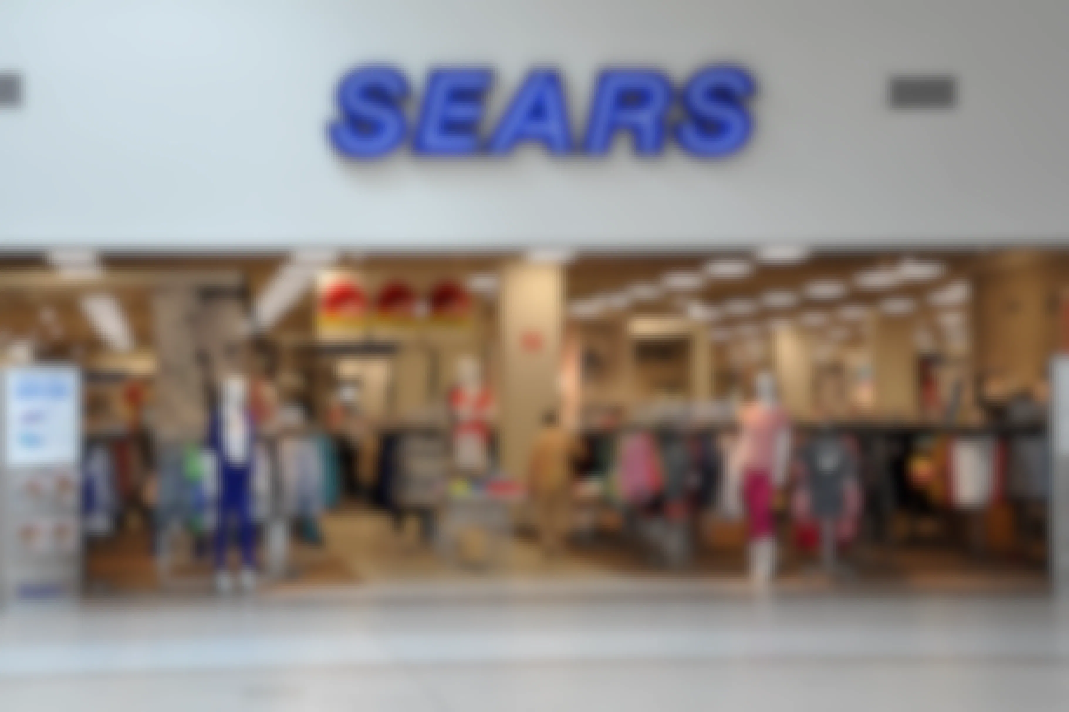 Sears store front entrance 