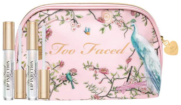 too faced lip injection collection and bag