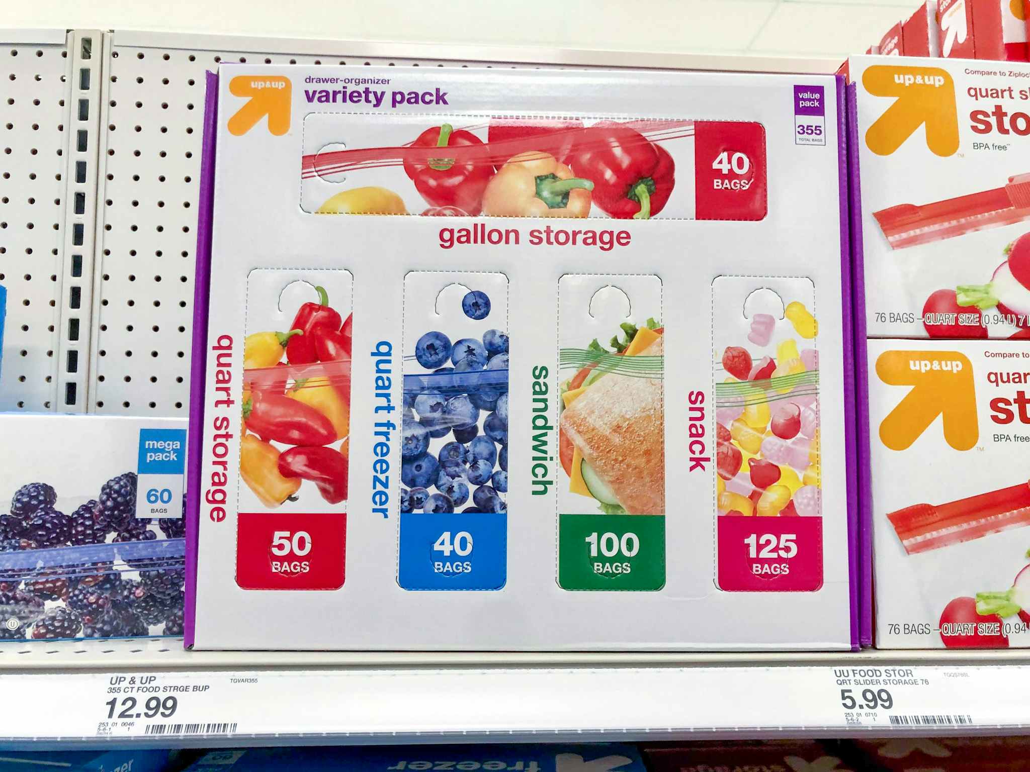 Food Storage Bags Assorted Colors - 64ct - Up & Up™ : Target
