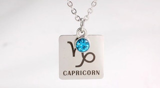 until gone 18K White Gold Birthstone:Horoscope Combo Necklace lifestyle image 2022