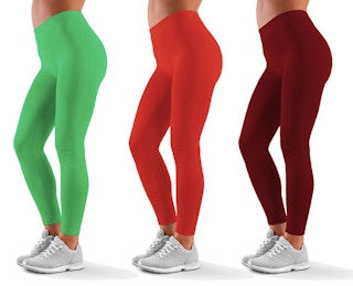 Ultra-Soft High-Waisted Capri Leggings (3-Pack)